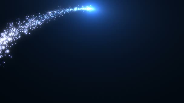 Sentiers d'étoiles de Noël bleu 4K 