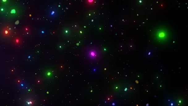 Neige au néon coloré 4K  