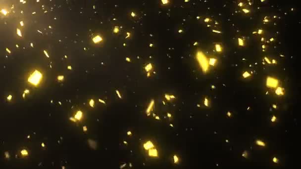 Gold Confetti 4K — Stok video