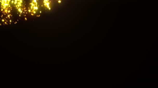 Transition de confettis or 4k 