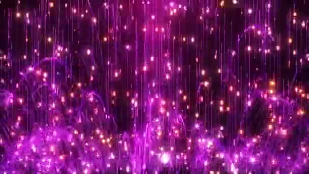 Purple Particles Bounce Hd — стоковое видео