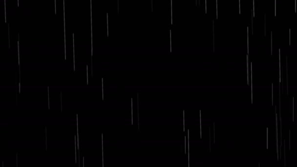 Regen 4k schnell - Vordergrund — Stockvideo