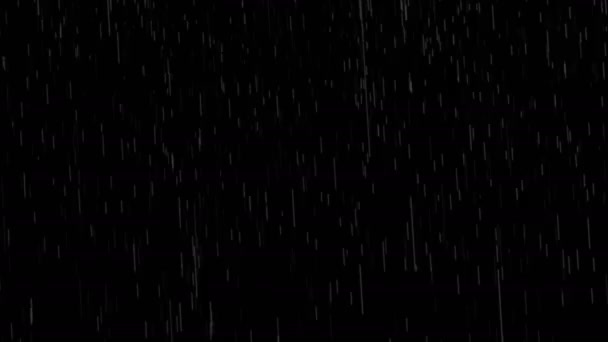 Hujan 4k Cepat - Middleground — Stok Video