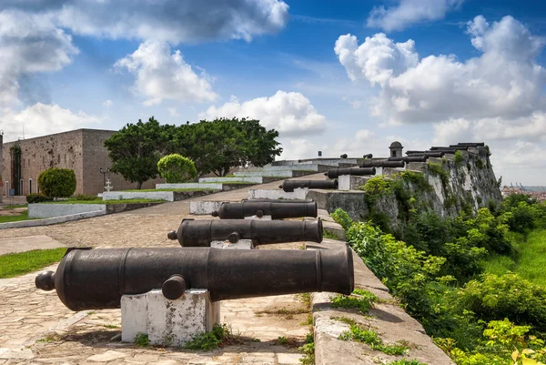 Cannoni della fortezza di El Morro, L'Avana, Cuba — Foto Stock