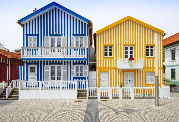 Tradiční domy Aveiro, Portrugal — Stock fotografie