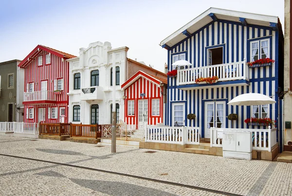 Casas del pueblo de Aveiro, Portugal — Foto de Stock