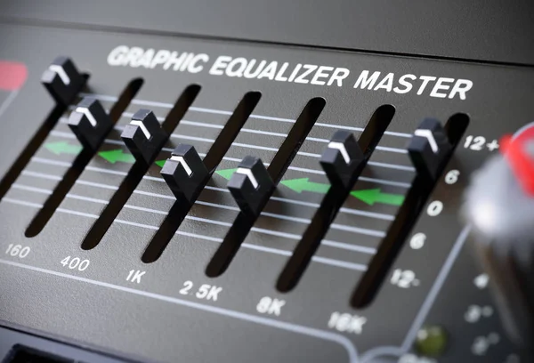 Graphic equalizer master — Stock Photo, Image