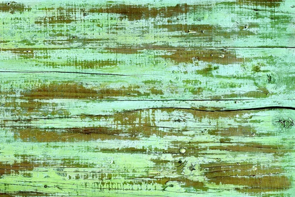 Madera pintada verde envejecida —  Fotos de Stock
