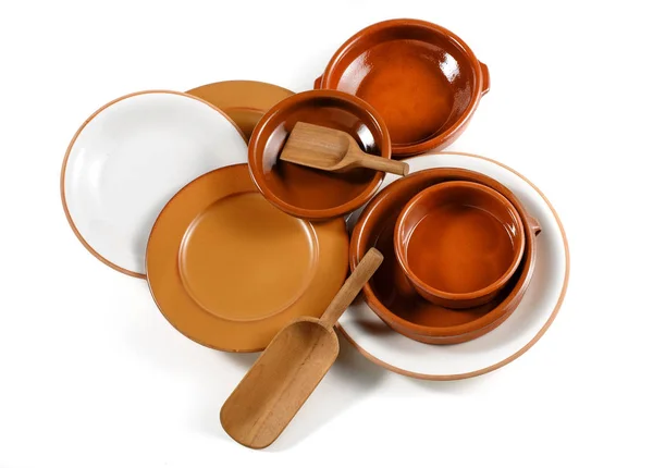 Assrted tableware isolated — Stock Photo, Image