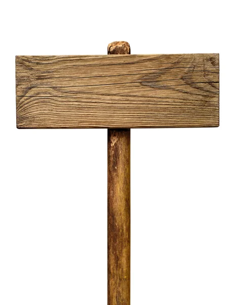 Segnaletica in legno isolato — Foto Stock