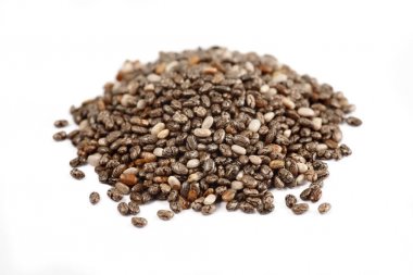 chia seeds on white background clipart
