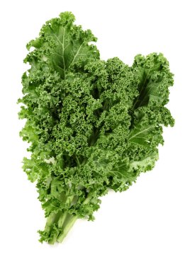 kale leaves isolated clipart
