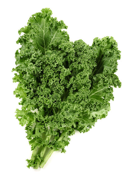 kale leaves isolated