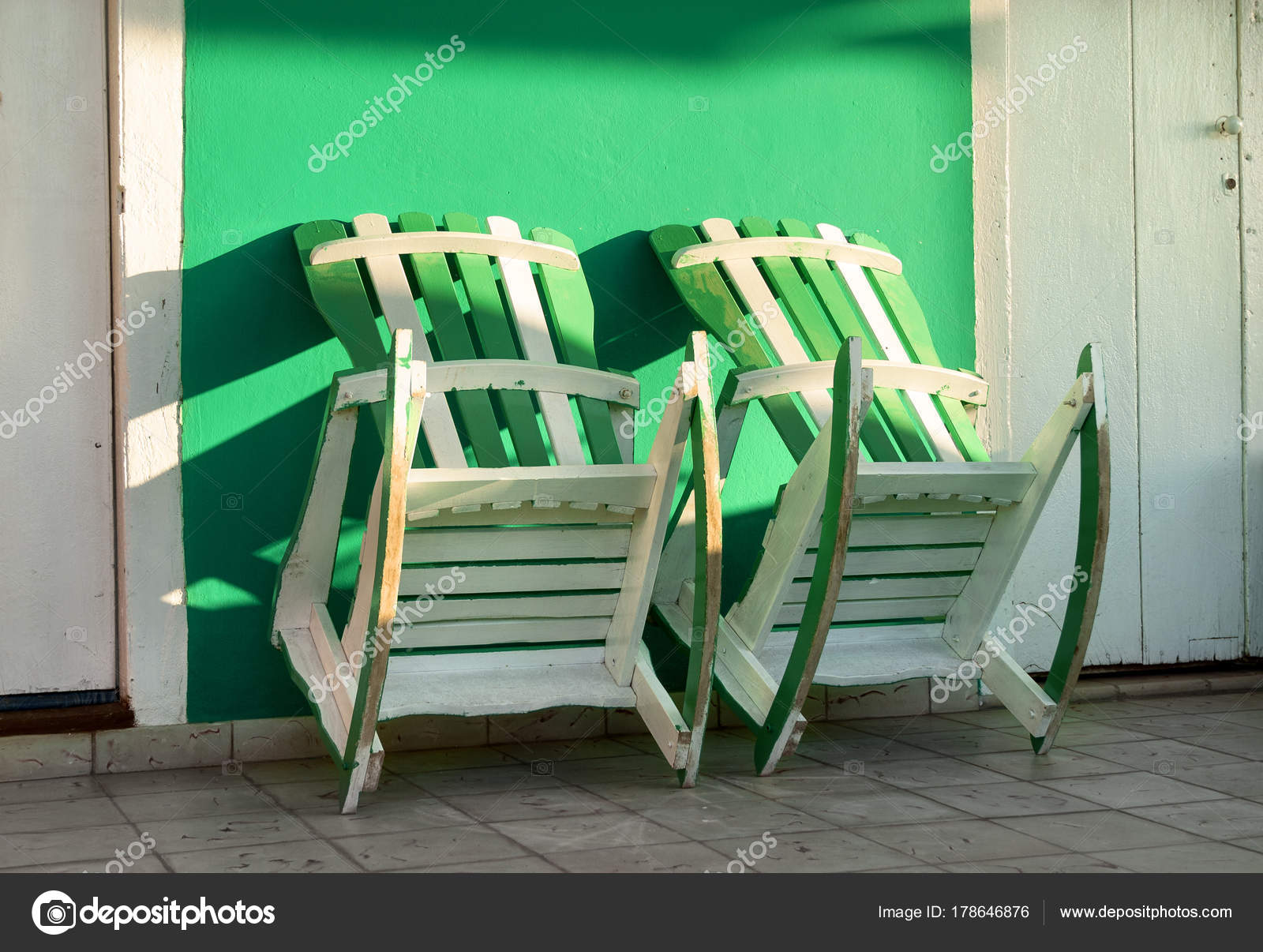 Two Rocking Chair In A House Of Vinales Cuba Stock Photo Two Rocking Chair In A House Of Vinales Cuba Stock Photo