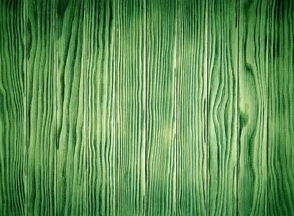 Mur de lattes en bois vert vieilli — Photo