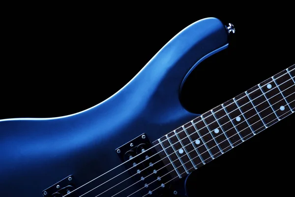 Guitarra eléctrica azul — Foto de Stock