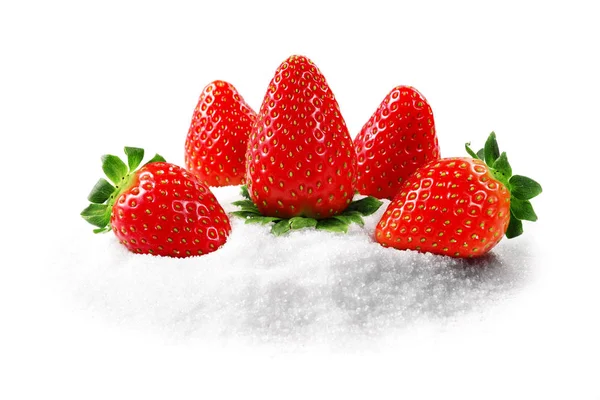 Fresas con azúcar — Foto de Stock