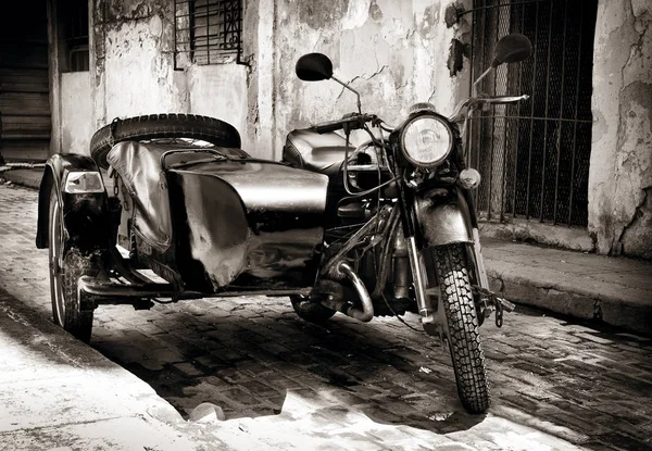 vintage motorbike with sidecar