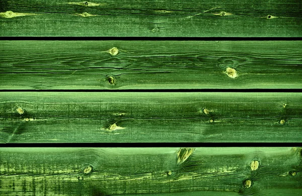Green wood horizontal slats wall — Stock Photo, Image