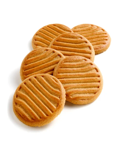Cookies op wit — Stockfoto