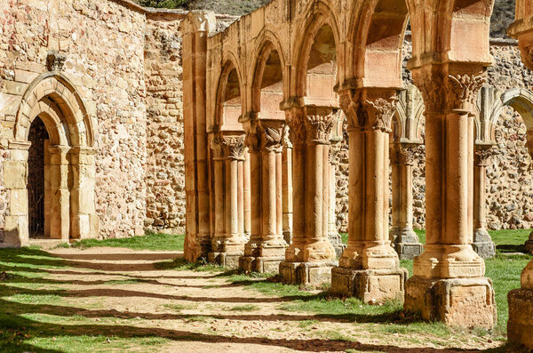 san juan de duero cloister, soria,spain