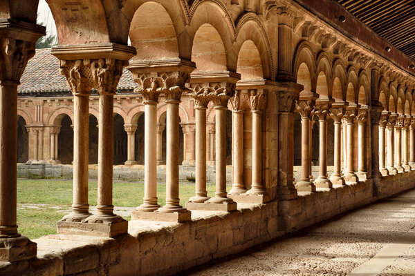 cloister of saint pedro cathedral,soria,spain