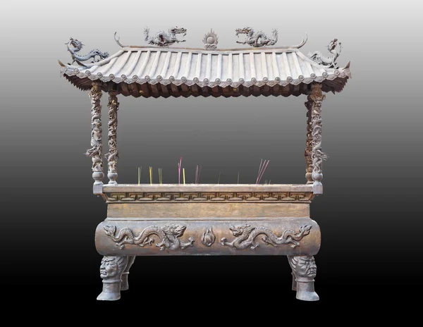 Isolated incense pot in Chinese style — Stock fotografie