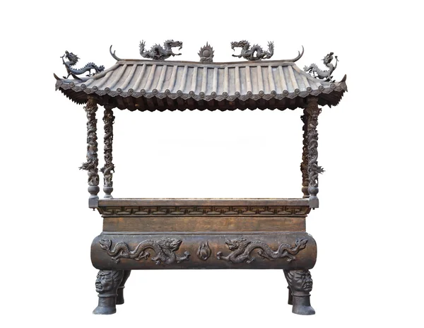 Geïsoleerde wierook pot in Chinese stijl — Stockfoto