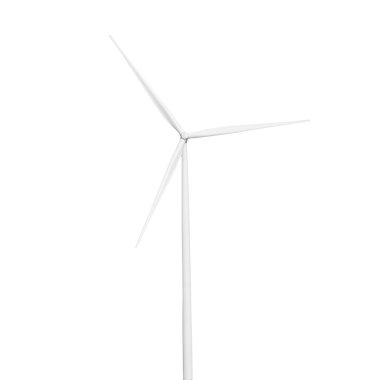 Beyaz arka plan üzerinde izole rüzgar türbini