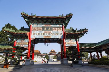 Front gate of Yuanxuan Taoist Temple Guangzhou, China clipart