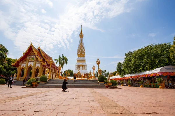 Świątyni buddyjskiej Wat Phra że Phanom w Tajlandii Nakon Pranom — Zdjęcie stockowe