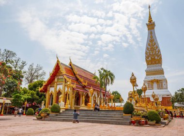 Wat Phra ki Phanom Budist tapınağı Nakon Pranom Tayland