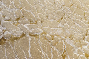 Deniz su buharlaşma gölet süren ham tuz doku