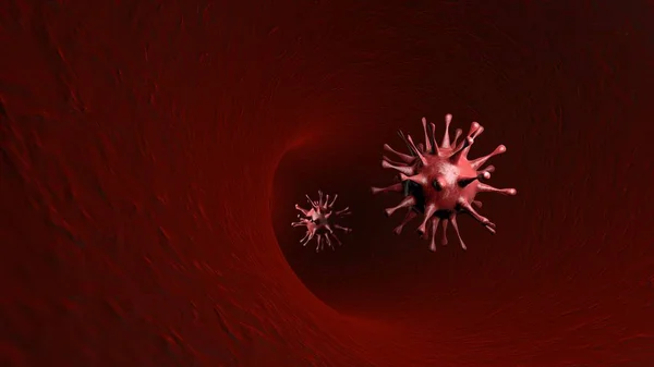 Coronavirus 2019 Ncov Menschlichen Körper Grippeausbruch Oder Coronaviren Influenza Illustration — Stockfoto