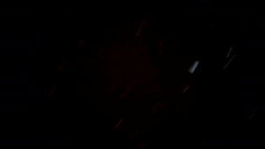 winter Snow, falling snow isolated on black background in 4K to be used for composing, motion graphics, Large and small snowflakes, Alpha, Ethereal, Intense, Storm