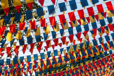 background with colored flag