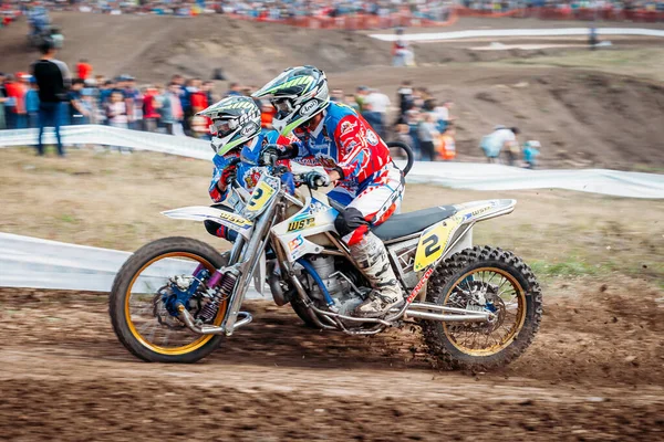 Lebedyanka Russia Agosto 2019 Campionato Russo Motocross Gare Motociclistiche Motociclistiche — Foto Stock