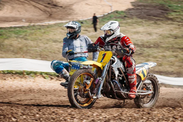 Lebedyanka Russia Agosto 2019 Campionato Russo Motocross Gare Motociclistiche Motociclistiche — Foto Stock