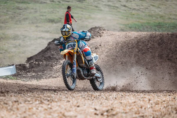 Lebedyanka Russia Agosto 2019 Campionato Russo Motocross Pilota Motocross Che — Foto Stock