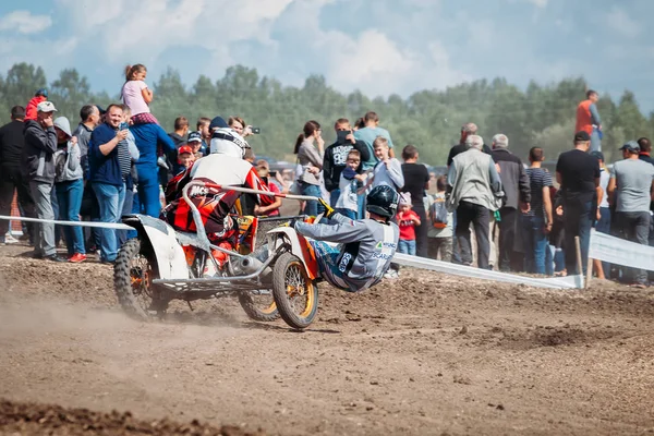 Lebedyanka Rusko Srpna 2019 Mistrovství Ruska Motokrosu Motocyklové Terénní Závody — Stock fotografie