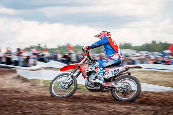 Lebedyanka Rusko Srpna 2019 Mistrovství Ruska Motokrosu Motocyklové Terénní Závody — Stock fotografie