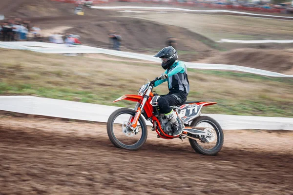 Lebedyanka Russia Agosto 2019 Campionato Russo Motocross Gare Motociclistiche Motociclistiche — Foto Stock