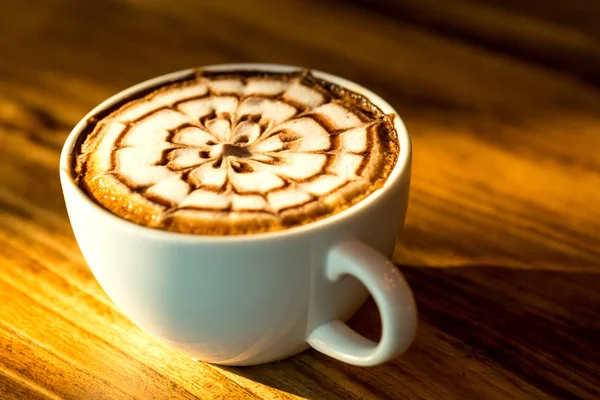 Горячий кофе капучино — стоковое фото
