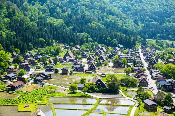Shirakawa-go pueblo japonés — Foto de Stock