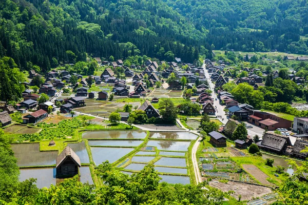 Shirakawa-go pueblo japonés — Foto de Stock