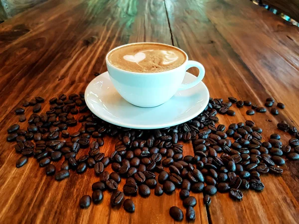 Kopi latte panas — Stok Foto