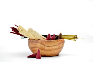 tütsü bir kase üzerinde çeşitli 