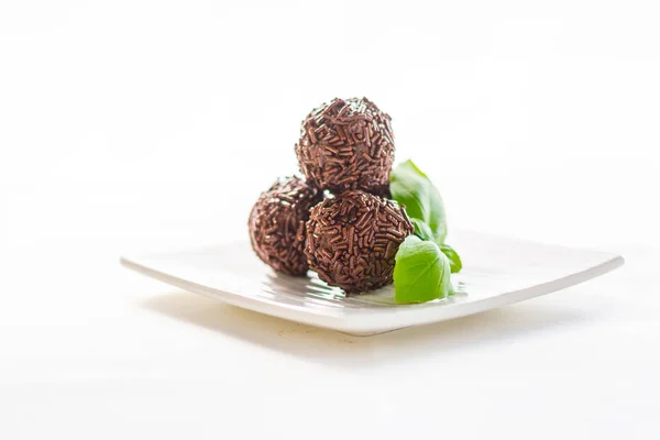 Truffles chocolate made in home — Stock Photo, Image