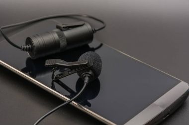 Yaka mikrofon usen telefon için