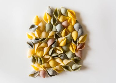 Typical Italian conchiglie pasta 